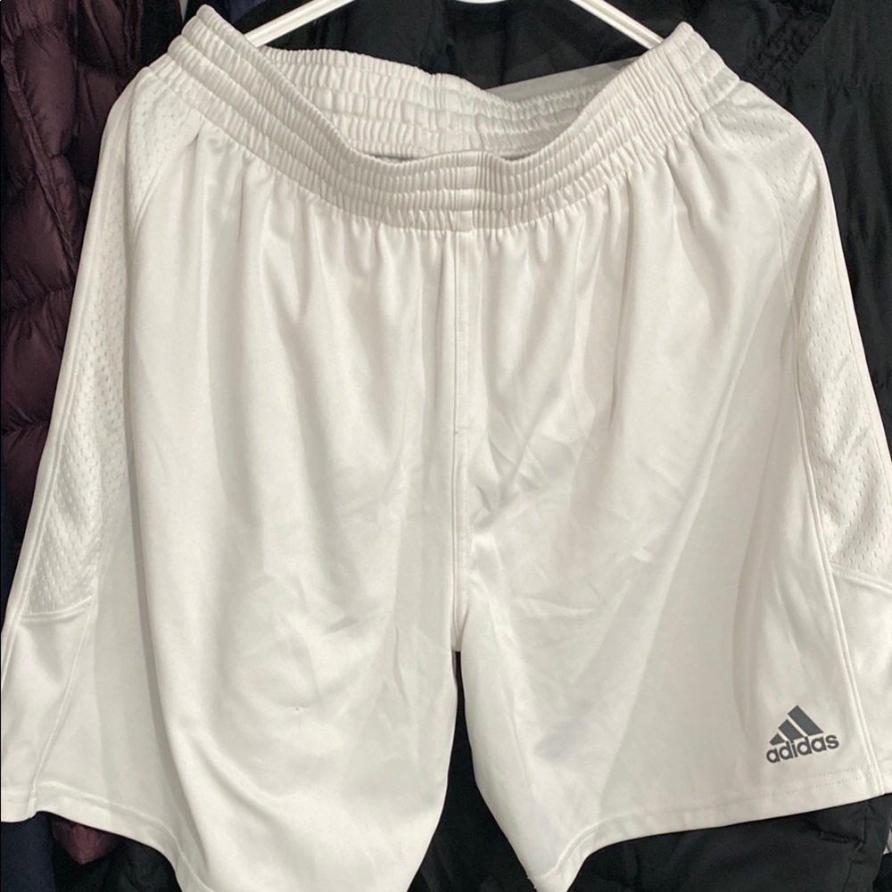 Adidas White Athletic Shorts